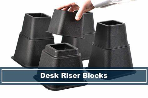 Add Blocks Or Risers To Make Your Desk Taller