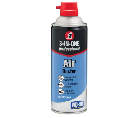 A can of compressed air