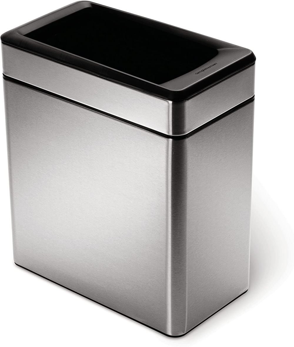 6 Best Office Trash Cans Best Of Fall 2023 Beast Office   Simplehuman 10 Liter  2.6 Gallon Profile Open Trash Can 