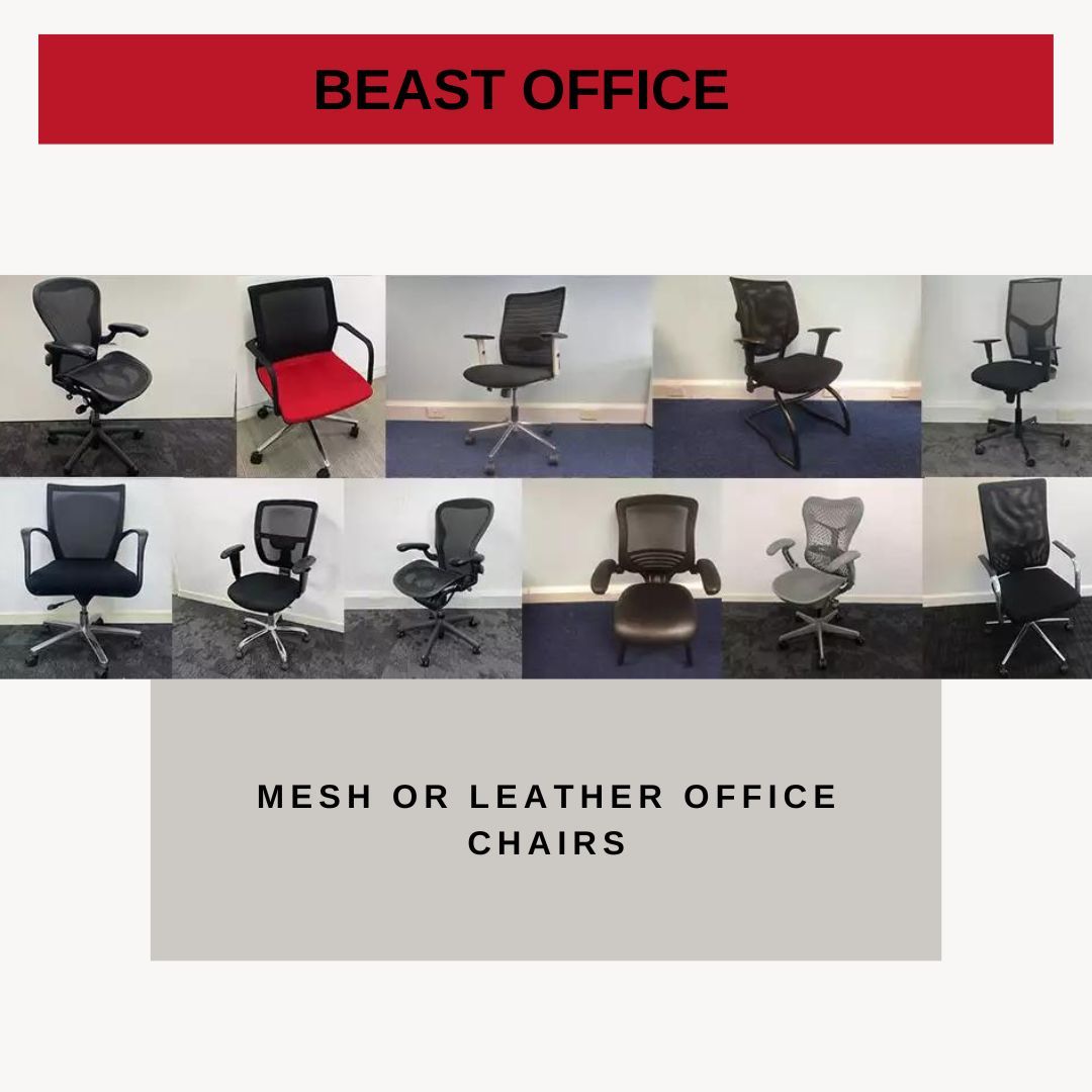 Mesh Or Leather Office Chairs